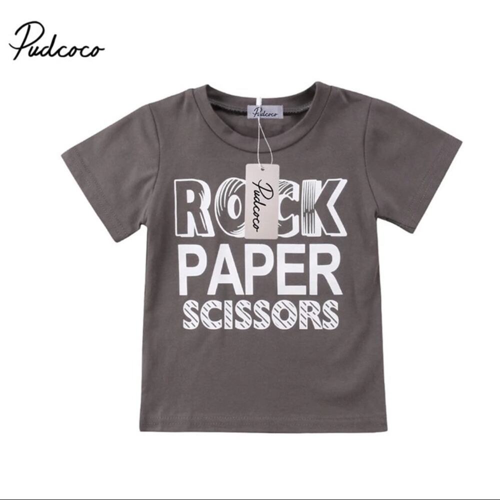 New “Rock, paper scissors” kids'  t-shirt 2-3T